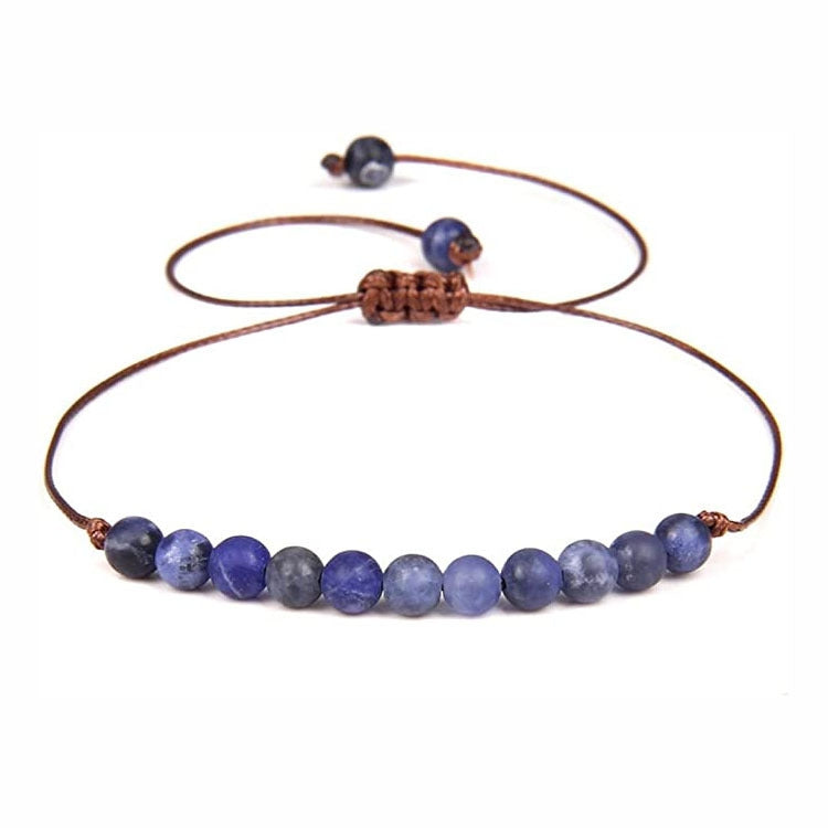 Bohemian Geometric Natural Stone Beaded Bracelet