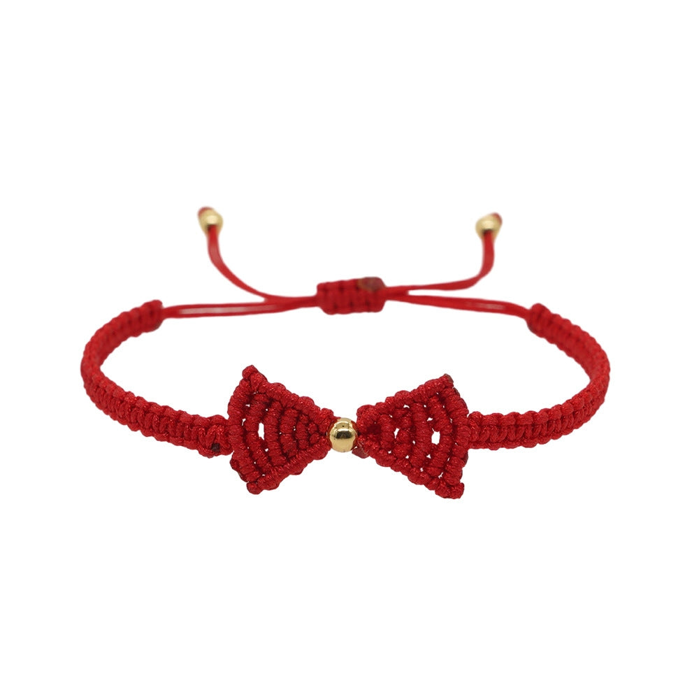 Bohemian Bow Knot Red Rope Women's Bracelet