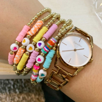 Bohemian Colorful Ceramic Bead Friendship Bracelet