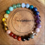 Bohemian Rainbow Natural Stone Tiger Eye Crystal Beaded Yoga Bracelet