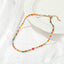Bohemian Colorful Floral Rice Bead Necklace for Women