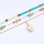 Bohemian Conch Shell Pearl Turquoise Layered Statement Necklace