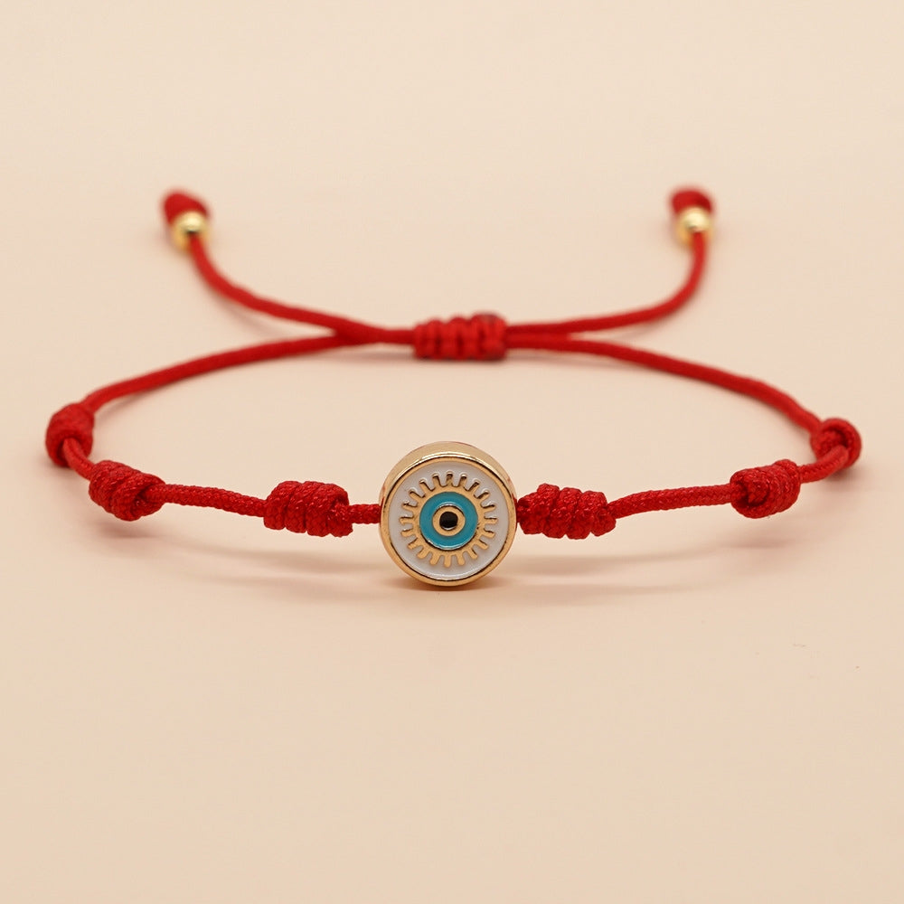 Bohemian Eye Alloy Rope Handmade Women's Bracelet