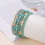 Bohemian Geometric Crystal Beaded Women's Bracelet Set