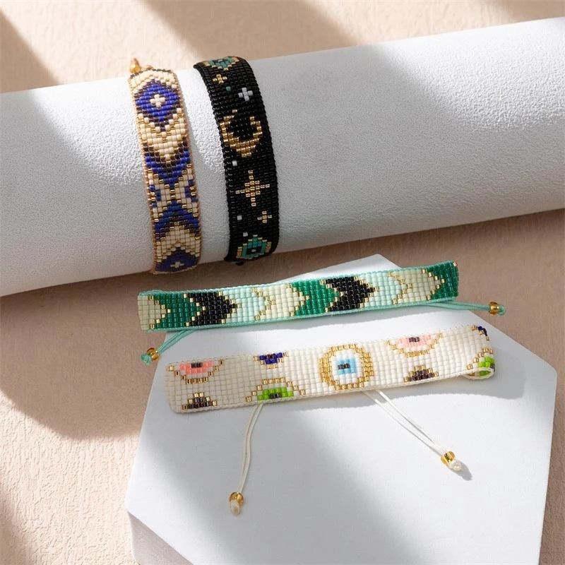 Bohemian Geometric Pattern Handmade Miyuki Beaded Women's Bracelet