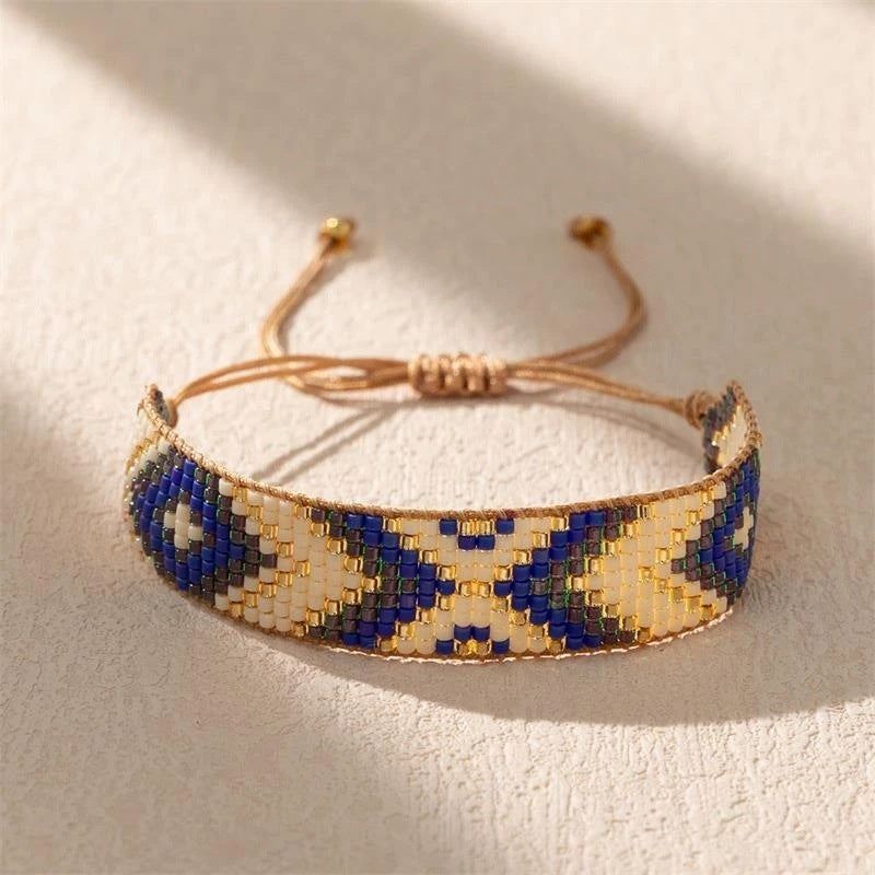 Bohemian Geometric Pattern Handmade Miyuki Beaded Women's Bracelet