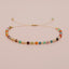 Bohemian Geometric Glass Seed Bead & Semi-Precious Stone Friendship Bracelet