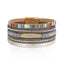 Bohemian Multi-Layer Geometric PU Leather Bracelet with Rhinestone and Alloy Pendant