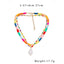 Bohemian Multilayer Geometric Beaded Clay and Pearl Women's Necklace