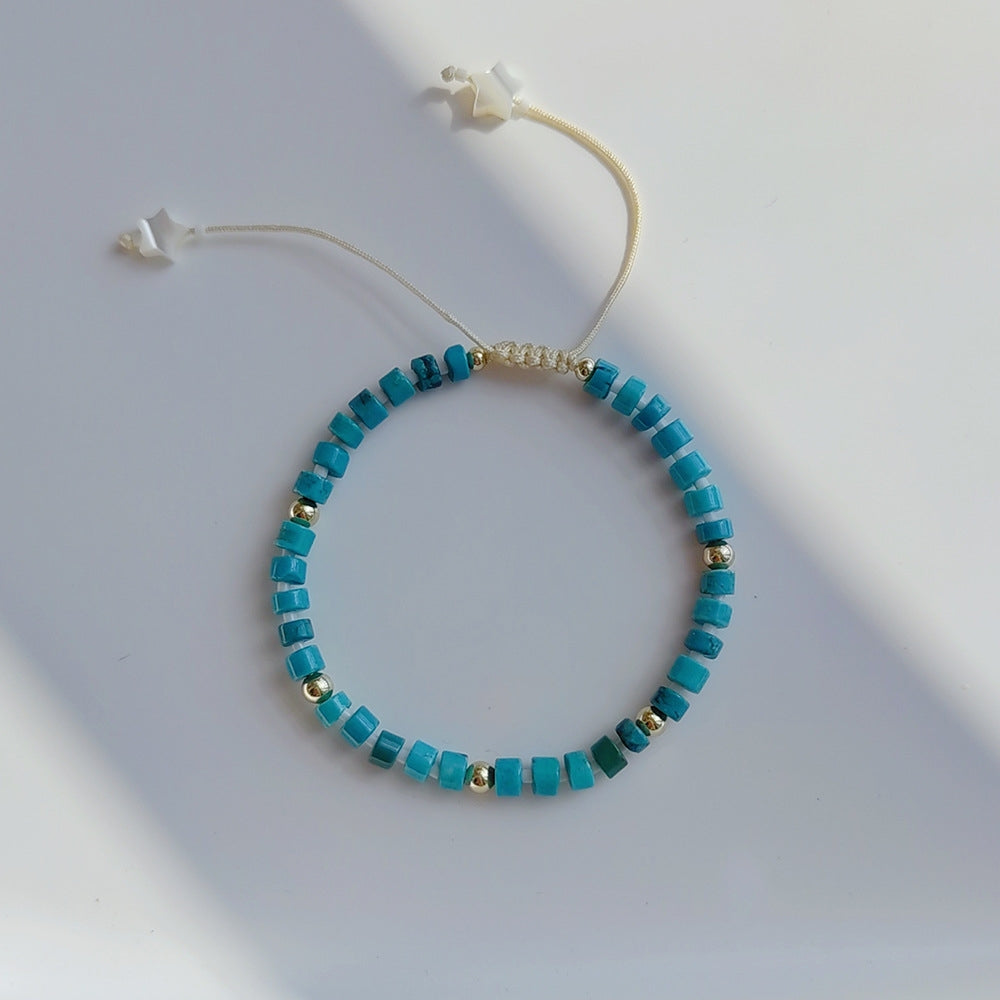 Bohemian Turquoise Geometric Beaded Women's Bracelet