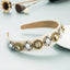 Bohemian Pearl Rhinestone Bridal Headband