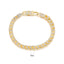 18K Gold Plated Arrow Inlay Zircon Bracelet and 6mm Zircon Necklace Set with Lock Buckle Accessories