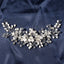 Bridal Crystal Rhinestone Flower Hairband for Wedding and Evening Gowns