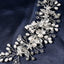 Bridal Crystal Rhinestone Flower Hairband for Wedding and Evening Gowns