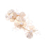 Bridal Gold Flower Hair and Earring Set for Wedding Dress Accessories