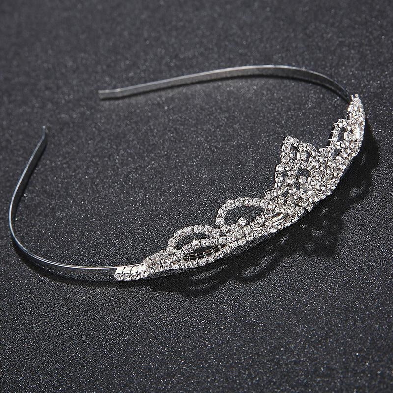 Bridal Rhinestone Tiara Crown Hair Accessories for Weddings