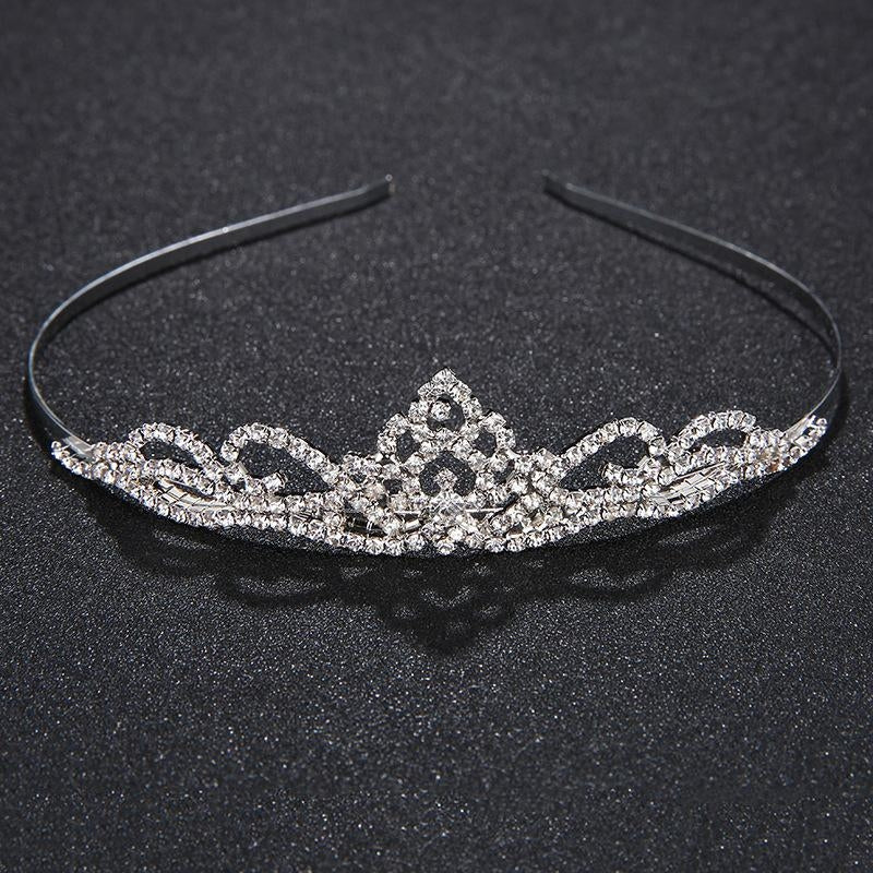 Bridal Rhinestone Tiara Crown Hair Accessories for Weddings