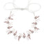 Bridal Leaf Crystal Hair Band with Handmade Jelly Rhinestones