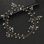 Bridal Geometric Rhinestone Alloy Hair Band with Handmade Glass Crystal Soft Chain