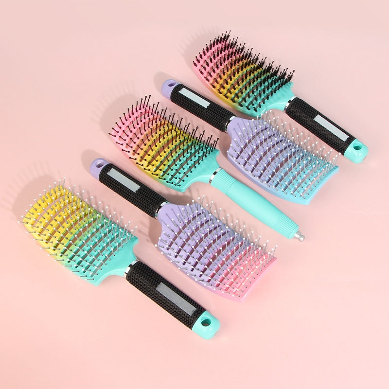 Curved Bristle Hair Comb Set for Styling and Slicked Back Hairstyles