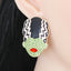 Cartoon Hulk Green Head Halloween Earrings - European and American Creative Jewelry