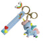 Cartoon Unicorn Silicone Keychain Pendant for Bags