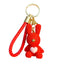 Cartoon Animal Resin Rabbit Keychain Pendant for Women