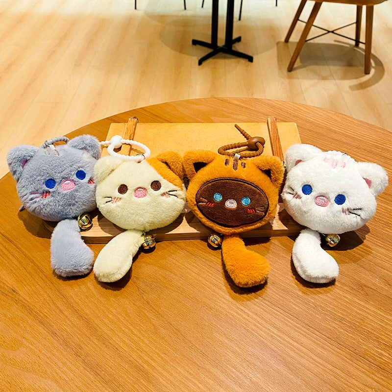 Cartoon Cat Plush Keychain Pendant for Bags and Gifts