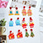 Cartoon Christmas Tree & Santa Claus Acrylic Bear House Drop Earrings for Women