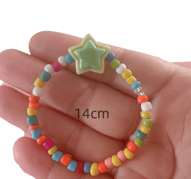 Cartoon Star Flower Butterfly Beaded Bracelet for Kids and Women