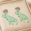 Cartoon Dinosaur Acrylic Earrings for Kids - Creative and Stylish Design