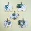 Cartoon Elephant Abalone Shell Pendant Jewelry Accessories