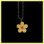 Cartoon Flower Pendant Necklace for Women - Retro Cute Clay Floral Choker