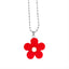 Cartoon Flower Pendant Necklace for Women - Retro Cute Clay Floral Choker