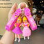 Cartoon Barbie Doll Pendant Keychain for Women