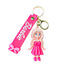 Cartoon Barbie Doll Pendant Keychain for Women