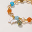 Cartoon Rhombus Butterfly Crystal Beaded Bracelet for Women and Kids