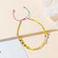 Casual Color Block Crystal Beaded Braided Women's Bracelet
