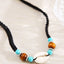 Bohemian Handmade Turquoise Shell Beaded Rope Necklace