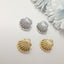 Casual Shell Wax Rope 18K Gold Plated Unisex Earrings and Necklace Set