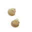 Casual Shell Wax Rope 18K Gold Plated Unisex Earrings and Necklace Set