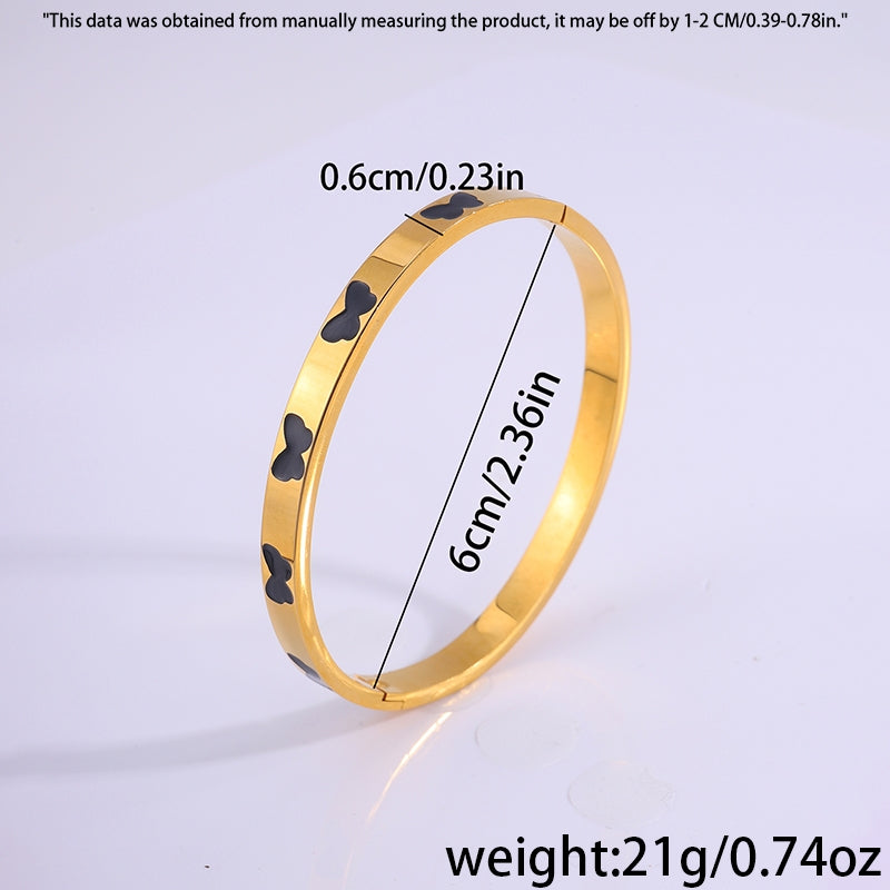 Casual Butterfly Titanium Steel Wholesale Bangle