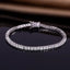 18k Gold Plated Zircon Tennis Bracelet with Rhodium Finish