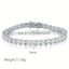 18k Gold Plated Zircon Tennis Bracelet with Rhodium Finish