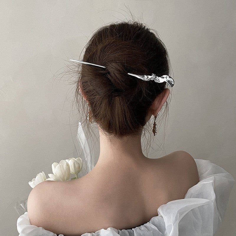 Elegant Alloy Hairpin - Modern Simple Design with Ancient Style Influence