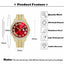 Casual Color Block Luxury Steel Band Quartz Men's Watch with Diamond-Set Cuban Bracelet