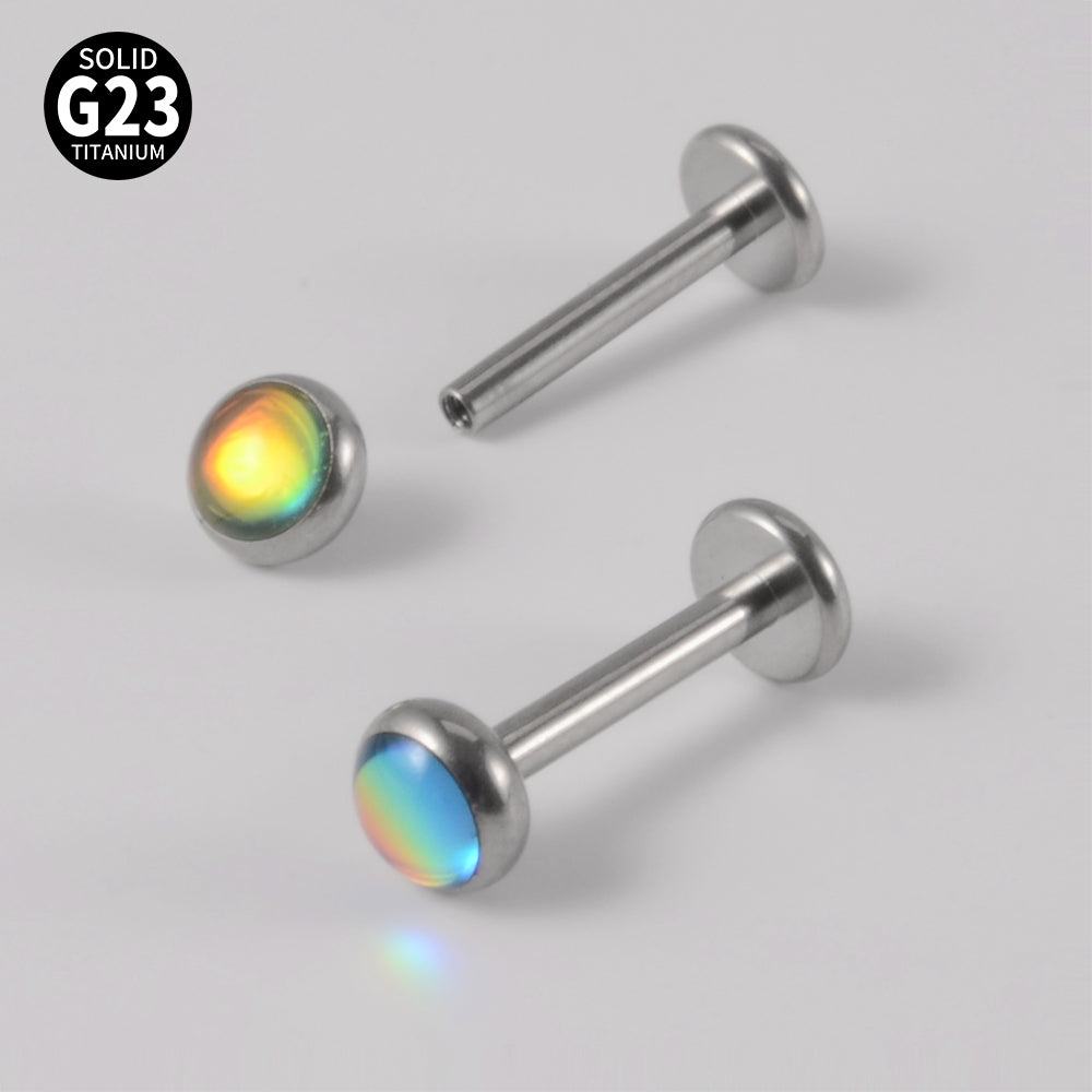 Gradient Glitter G23 Titanium Lip and Ear Stud Set