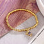 Casual Cute Bear Pendant 18k Gold Plated Zircon Bracelet