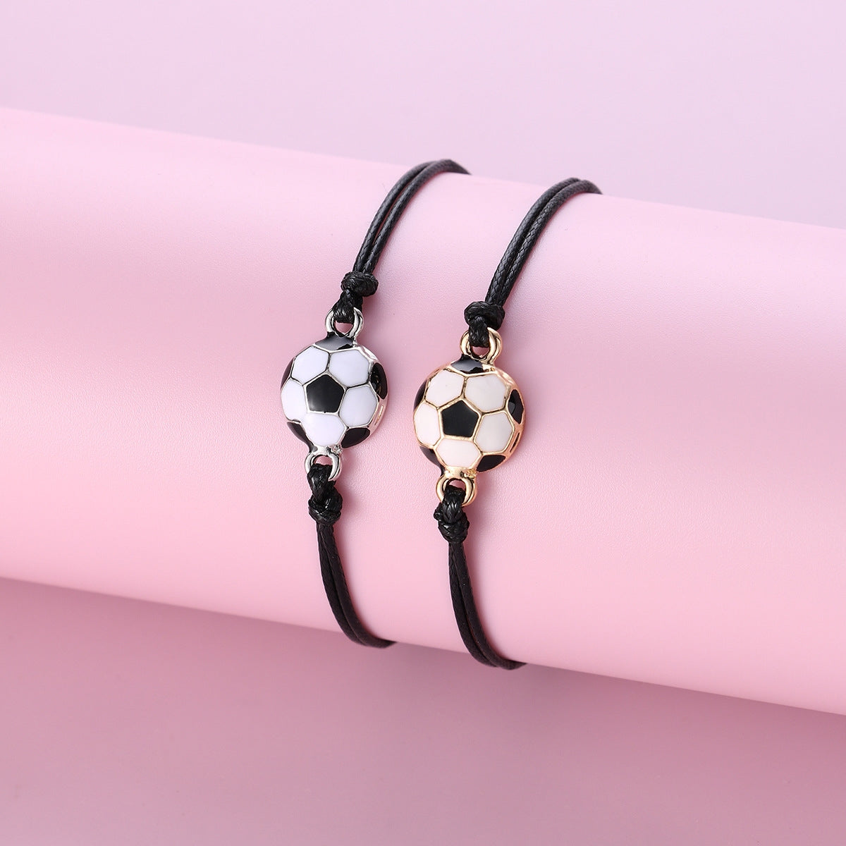 Casual Cartoon Soccer Zinc Alloy Braid Unisex Bracelet