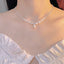 Elegant Rhinestone Pearl Pendant Necklace for Women